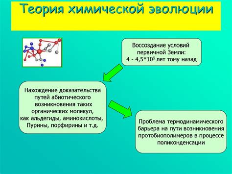 Теория химической эволюции и первичные реакции