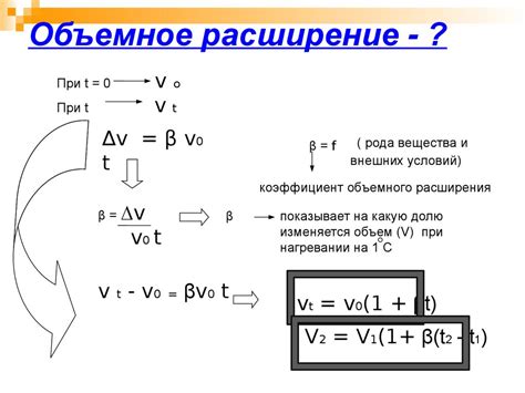 Тепловое расширение жидкостей