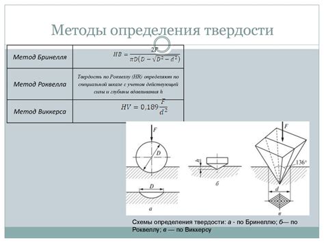 Тестирование твердости для определения состава камней