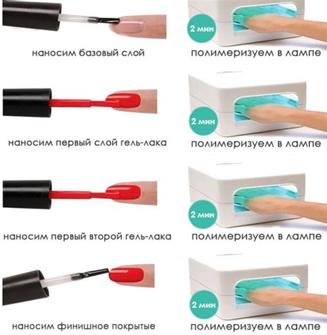 Техника нанесения гель-лака на тонкие ногти