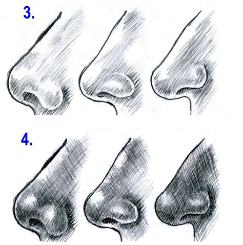 Техника рисования носа карандашом: подробное руководство