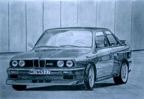 Техники рисования BMW M3