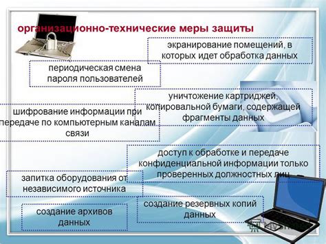 Технические меры защиты паспортных данных