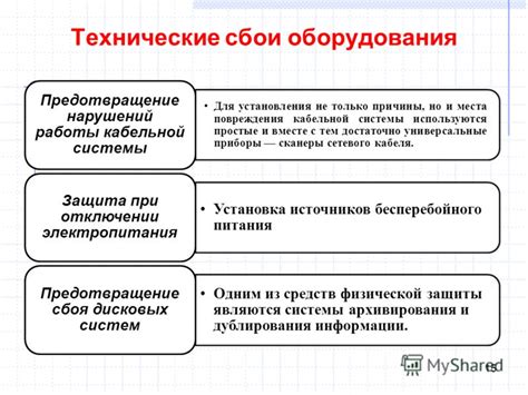 Технические работы и сбои