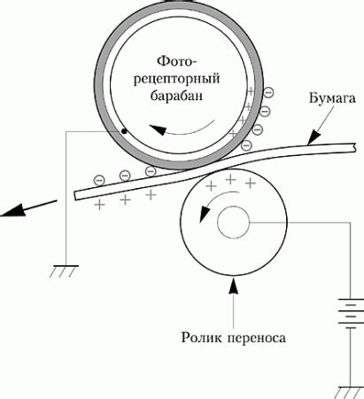 Технология передачи тонера на бумагу