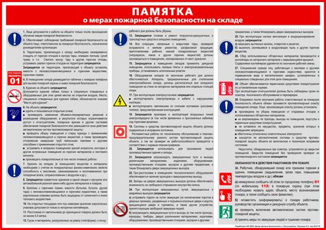 Требования к организации противопожарной безопасности