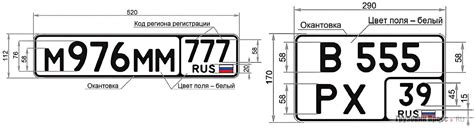 Требования к регистрационным знакам