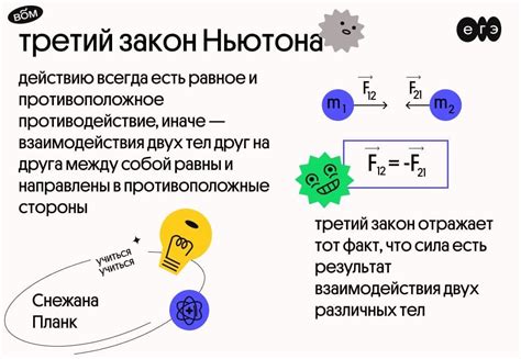 Третий закон Ньютона: взаимодействие и действие-противодействие