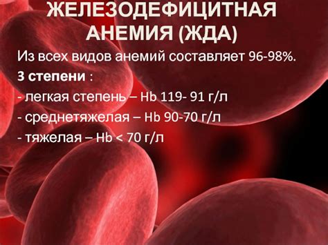 Увеличение объема сердца при железодефицитной анемии