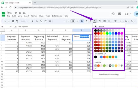 Увеличение размера ячейки вниз Google Sheets