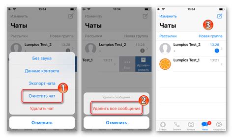 Удаление отдельных сообщений из переписки на iPhone