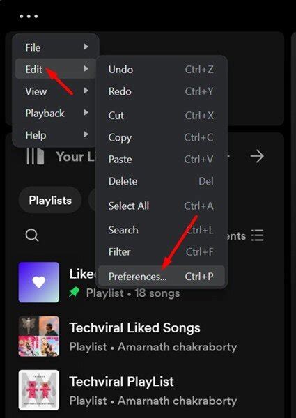 Удаление шоу из списка "Мои шоу" в приложении Spotify