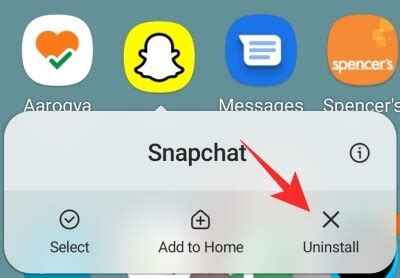 Удалите приложение Snapchat