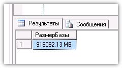 Узнайте размер индексов базы данных