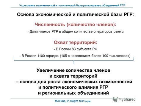 Укрепление экономической позиции