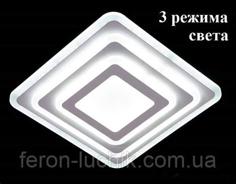 Установка и преимущества светильника потолочного квадратного