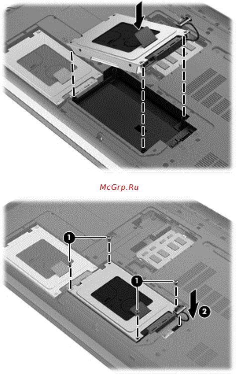 Установка нового жесткого диска на ноутбук HP Pavilion