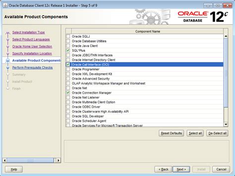 Установка пакетов Oracle Client