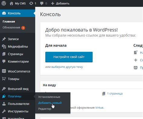 Установка плагина для CMS