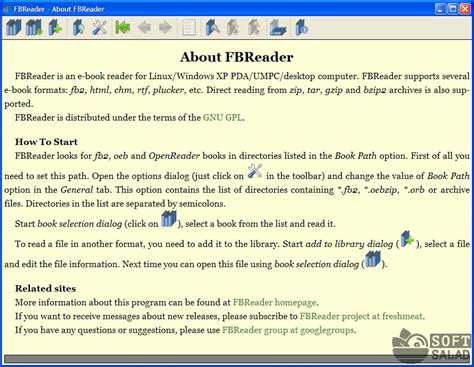 Установка программы для чтения файлов fb2
