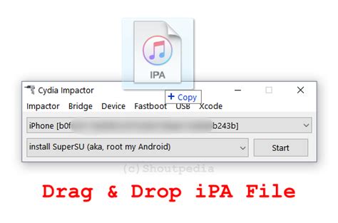 Установка .ipa файлов через Cydia Impactor