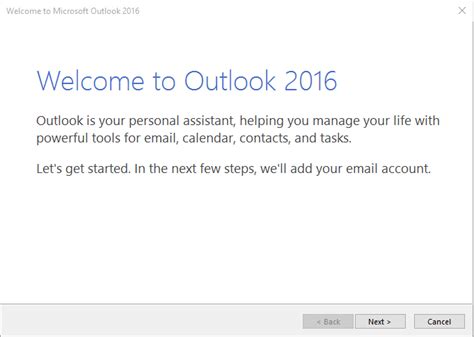 Установка Outlook 2016 на компьютер