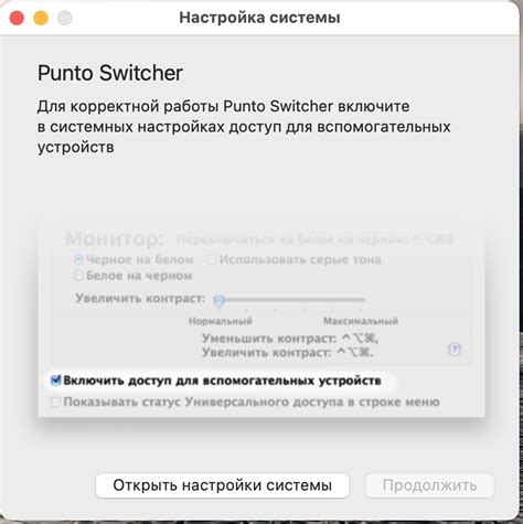 Установка Punto Switcher на macOS Big Sur