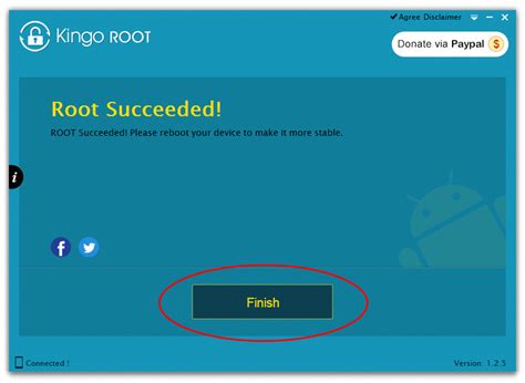 Установка Root через приложение KingoRoot