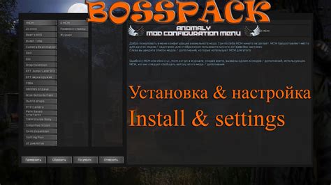 Установка Stalker Anomaly Bosspack