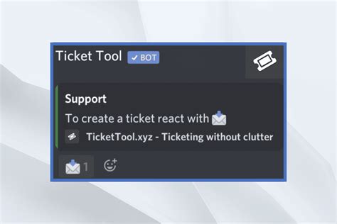 Установка Ticket Tool Discord