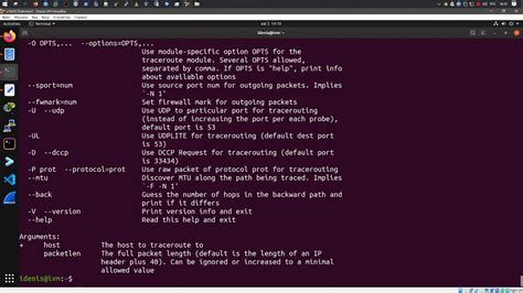 Установка Traceroute в Ubuntu