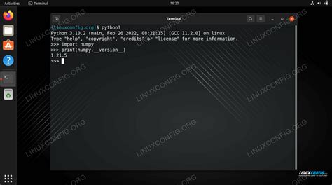 Установка numpy на Linux