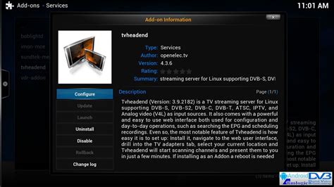 Установка tvheadend на медиаплеер
