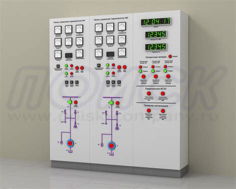 Устройство мнемосхемы управления системой газораспределения