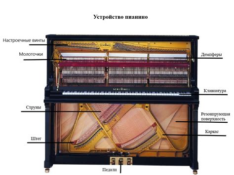 Устройство фортепиано