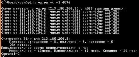 Утилита ping