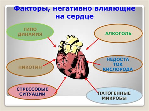 Факторы, негативно влияющие на кровообращение