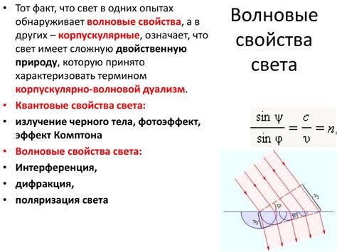 Физические свойства света