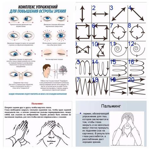 Физические упражнения для восстановления зрения
