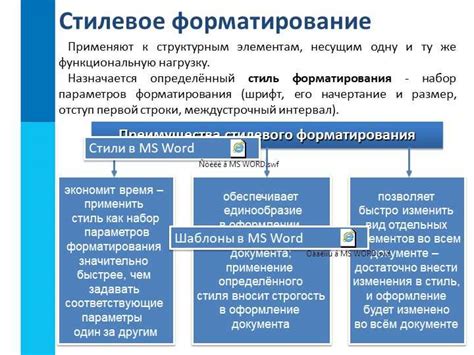 Форматирование и визуальное представление