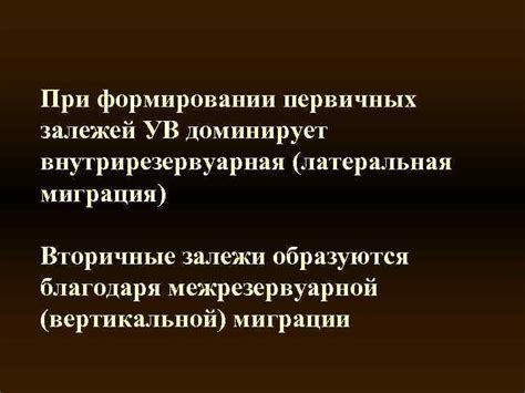 Формирование угольных залежей