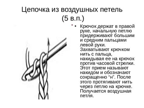 Формирование усов: техника создания петель и петель с накидом