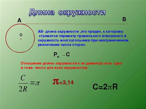 Формула для расчета периметра круга