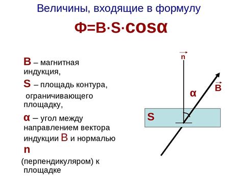 Формула изменения магнитного потока