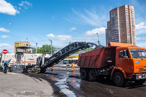 Фрезерование и измельчение асфальтобетона