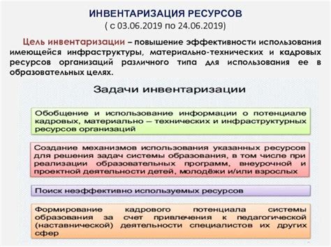 Цели и задачи регулярной инвентаризации имущества