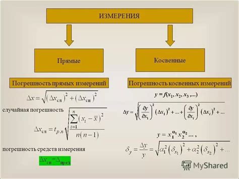 Что такое погрешность косвенных измерений