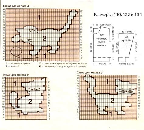 Шаблоны для вязания кота