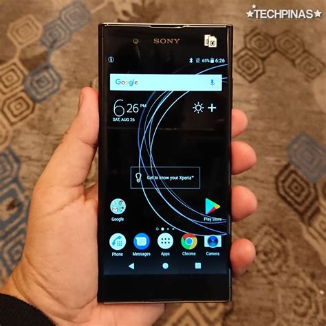 Шаги выключения Sony Xperia XA1 Plus