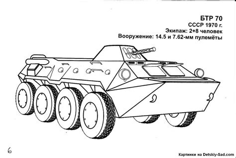 Шаги для рисования БТР 70